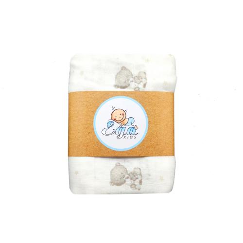 Miniaturka artykułu - EGA KIDS Pieluszka bambusowa Miś szary 120/120