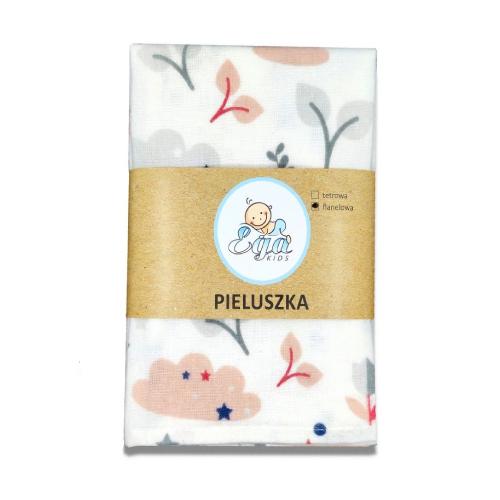 Miniaturka artykułu - EGA KIDS Zestaw pieluszek flanelowych mini 40/40 GIRL, 6 szt.