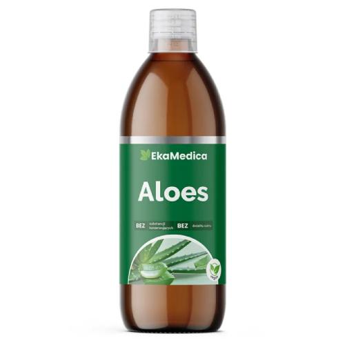 Miniaturka artykułu - EkaMedica Aloes Sok, 500 ml