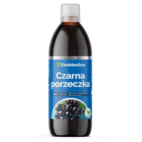 Miniaturka artykułu - Ekamedica Czarna Porzeczka sok, 500ml