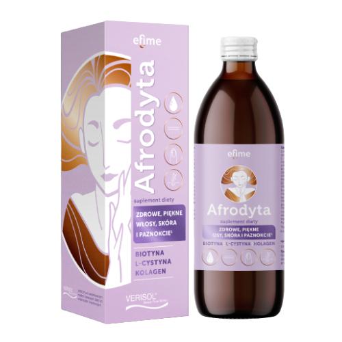 Miniaturka artykułu - EkaMedica Efime Afrodyta Zdrowe, piękne włosy, sk&oacute;ra i paznokcie, 500ml