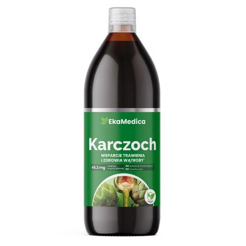 Miniaturka artykułu - EkaMedica Karczoch Sok, 1 litr 