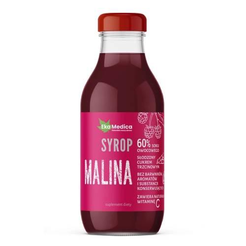 Miniaturka artykułu - EkaMedica Malina Acerola syrop, 300 ml
