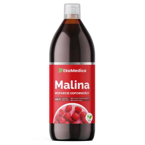 Miniaturka artykułu - EkaMedica Malina Sok, 1 litr