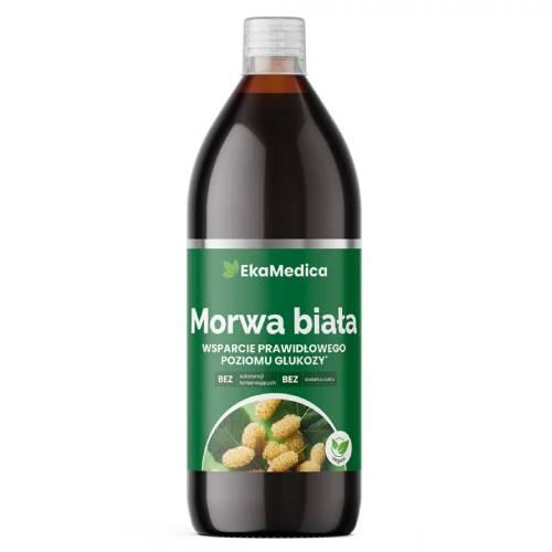 Miniaturka artykułu - EKAMEDICA Morwa Biała Sok, 1000 ml