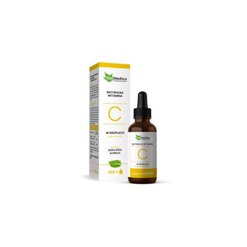 Miniaturka artykułu - EkaMedica Naturalna witamina C w kroplach, 50ml