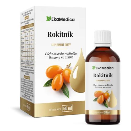 Miniaturka artykułu - EkaMedica Olejek Rokitnikowy - 50 ml