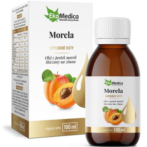 Miniaturka artykułu - EkaMedica Olejek z pestek moreli z witaminą E, 100ml