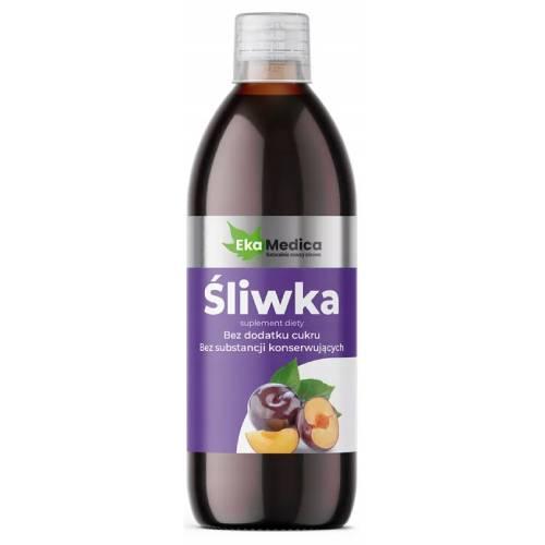 Miniaturka artykułu - EkaMedica Śliwka Sok, 500 ml