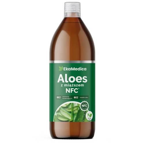 Miniaturka artykułu - EKAMEDICA Sok Aloes z miąższem, 500ml