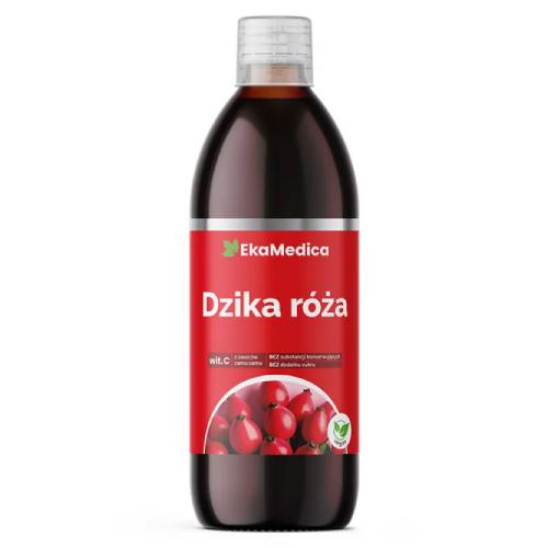 Miniaturka artykułu - EKAMEDICA Sok Dzika R&oacute;ża, 500 ml