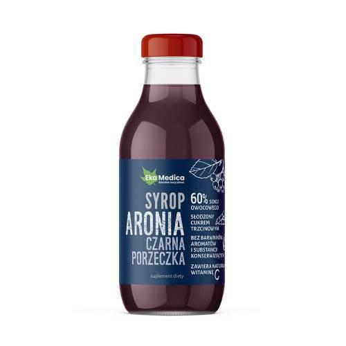 Miniaturka artykułu - EKAMEDICA Syrop aronia czarna porzeczka płyn - 300ml