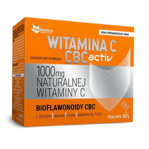Miniaturka artykułu - EkaMedica Witamina C CBC Activ proszek, 21x7g