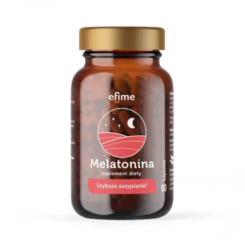 Miniaturka artykułu - EkaMedica Efime Melatonina, 60 kapsułek