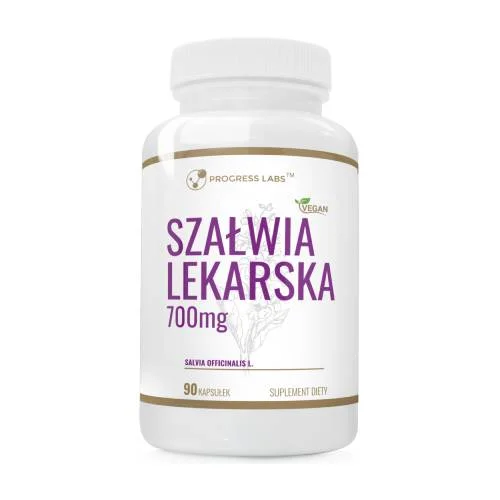 Miniaturka artykułu - Progress Labs Szałwia lekarska 700 mg, 90 kaps.