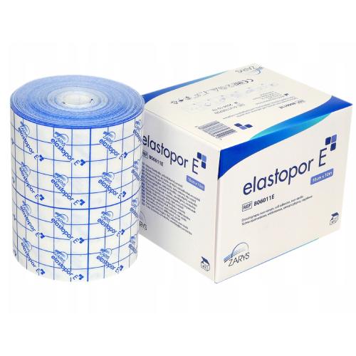 Miniaturka artykułu - ELASTOPOR E Taśma opatrunkowa wł&oacute;kninowa samoprzylepna 10cm x 10m, 1szt.