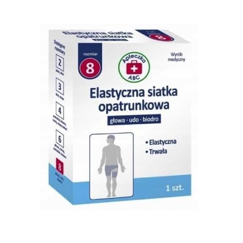 Miniaturka artykułu - Apteczka ABC Elastyczna siatka opatrunkowa rozmiar 8, 1szt.&nbsp;