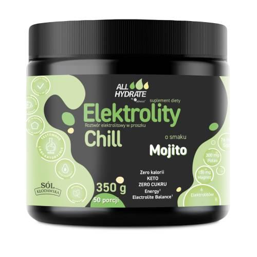 Miniaturka artykułu - AllHydrate Elektrolity Chill o smaku Mojito, 350 g