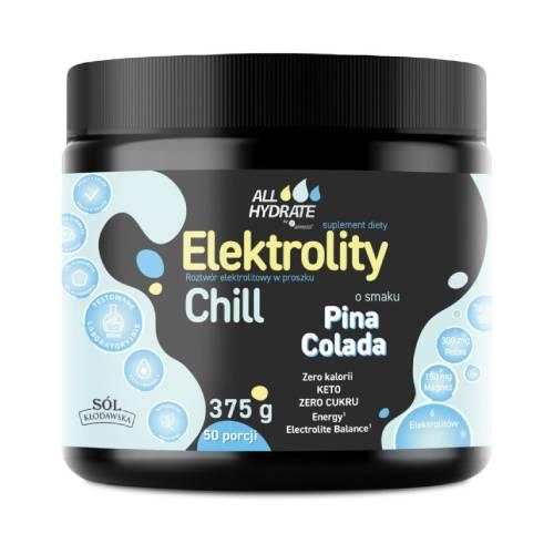 Miniaturka artykułu - ALLHydrate Elektrolity Chill o smaku Pina colada, 375 g