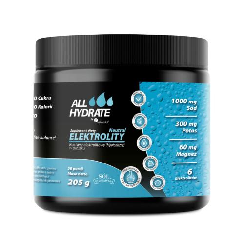Miniaturka artykułu - ALLHydrate Aliness Elektrolity o smaku neutralnym, 205 g