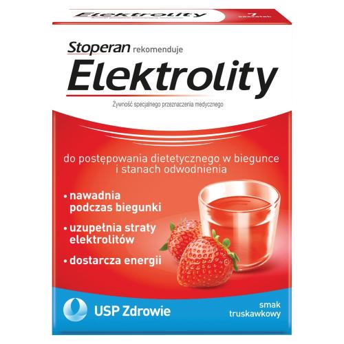 Miniaturka artykułu - Elektrolity smak truskawkowy, 7 sasz.