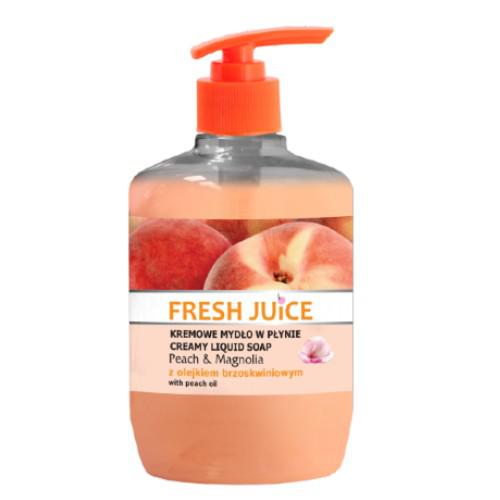Miniaturka artykułu - FRESH JUICE Kremowe Mydło w płynie Brzoskwinia i Magnolia, 460ml
