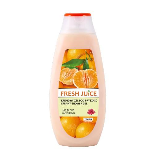 Miniaturka artykułu - FRESH JUICE Kremowy żel pod prysznic Tangerine i Awapuhi, 400ml