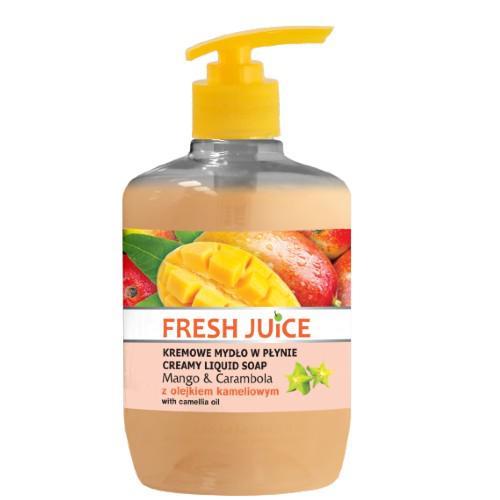 Miniaturka artykułu - FRESH JUICE Mydło w płynie Mango i Carambola, 460ml