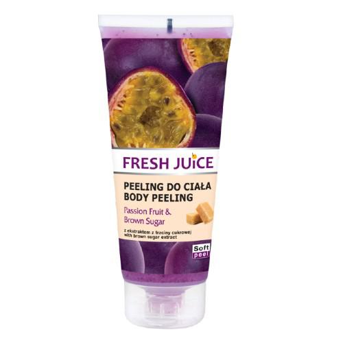Miniaturka artykułu - FRESH JUICE Peeling do ciała Passion Fruit i Brązowy Cukier, 200ml