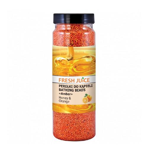 Miniaturka artykułu - FRESH JUICE Perełki do kąpieli Mi&oacute;d i Pomarańcza, 450g