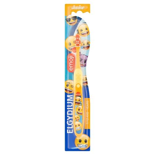 Miniaturka artykułu - ELGYDIUM EMOJI JUNIOR szczoteczka do zęb&oacute;w dla dzieci w wieku 7-12 lat