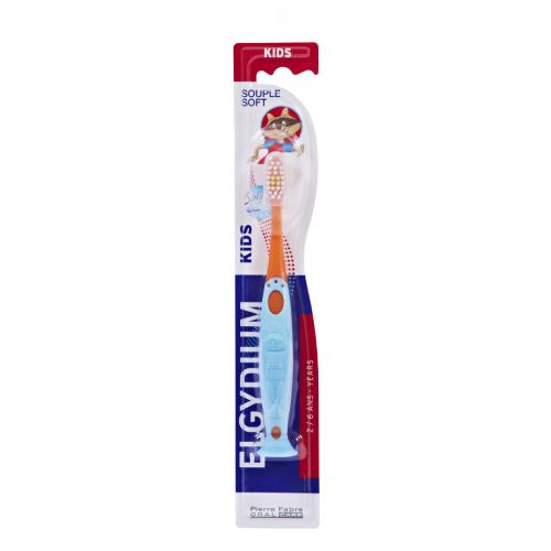 Miniaturka artykułu - ELGYDIUM KIDS Szczoteczka do zęb&oacute;w dla dzieci 2-6 lat, 1 sztuka