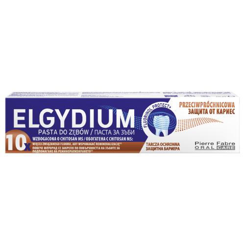 Miniaturka artykułu - Elgydium Przeciwpr&oacute;chnicowa pasta do zęb&oacute;w z Kompleksem Fluorinol Protect+, 75 ml