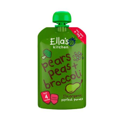 Miniaturka artykułu - Ella's Kitchen BIO Gruszka, groszek i brokuły, 120g