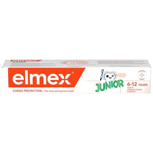 Miniaturka artykułu - ELMEX JUNIOR Pasta do zęb&oacute;w dla dzieci 6-12 lat, 75ml