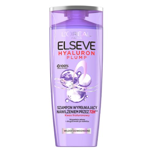 Miniaturka artykułu - L'OREAL ELSEVE Hyaluron Plump Szampon wypełniający nawilżeniem do włos&oacute;w odwodnionych, 400ml