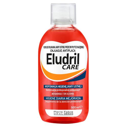 Miniaturka artykułu - Eludril CARE płyn do płukania jamy ustnej, 500ml