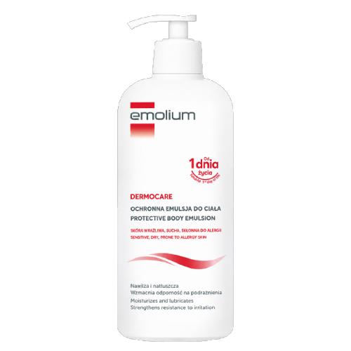 Miniaturka artykułu - Emolium Dermocare Emulsja do ciała ochronna, 400 ml