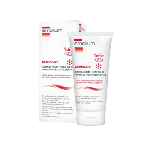 Miniaturka artykułu - Emolium Dermocare Krem na wiatr i mr&oacute;z SPF 20, 75 ml 
