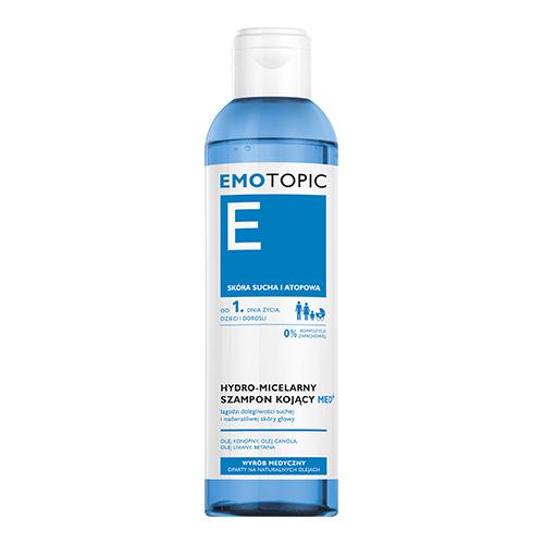 Miniaturka artykułu - Emotopic Med+ Hydro-micelarny szampon kojący do częstego stosowania, 250 ml