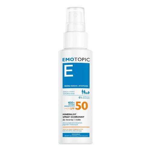 Miniaturka artykułu - Emotopic Mineralny spray ochronny SPF 50, 100 ml