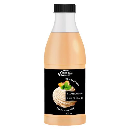 Miniaturka artykułu - ENERGY OF VITAMINS Pianka do kąpieli Peach Meringue, 800ml
