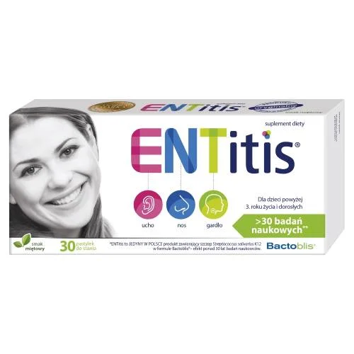 Miniaturka artykułu - ENTitis do ssania miętowy, 30 pastylek