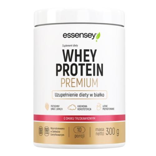 Miniaturka artykułu - Essensey Whey Protein Premium Odżywka białkowa Truskawka, 300 g