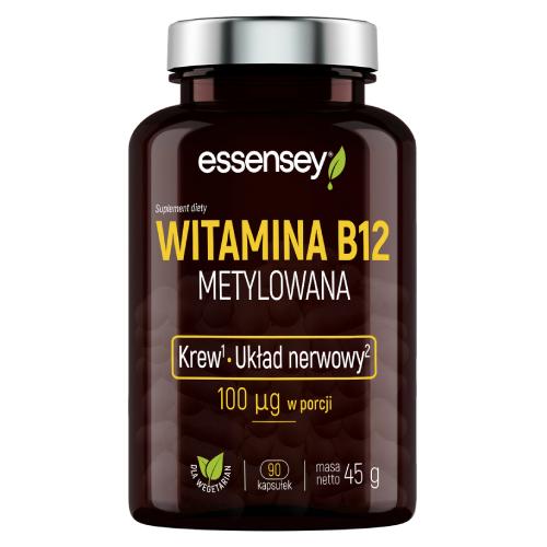 Miniaturka artykułu - Essensey Witamina B12 Metylowana, 90 kaps.