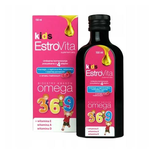 Miniaturka artykułu - EstroVita Kids o smaku malinowym, 150ml