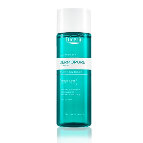 Miniaturka artykułu - Eucerin DermoPure Clinical Oczyszczający tonik do twarzy cera problematyczna, 200 ml