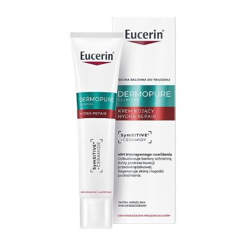 Miniaturka artykułu - Eucerin DermoPure Clinical Hydra Repair Krem kojący z ceramidami, 40 ml