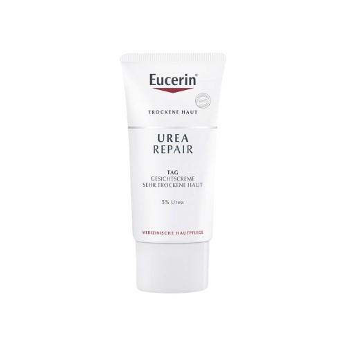 Miniaturka artykułu - EUCERIN Urea Krem nawilżający do twarzy na dzień i na noc 5% mocznika, 50ml