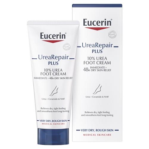 Miniaturka artykułu - Eucerin UreaRepair Plus Krem do st&oacute;p 10% mocznika, 100 ml